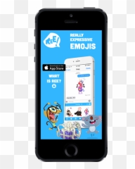 Mobile App Landing Page Design - Iphone Emoji