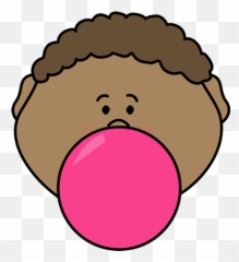 Gum clipart bubble gum Transparent FREE for - Boy Blowing A Bubble Clip Art Emoji
