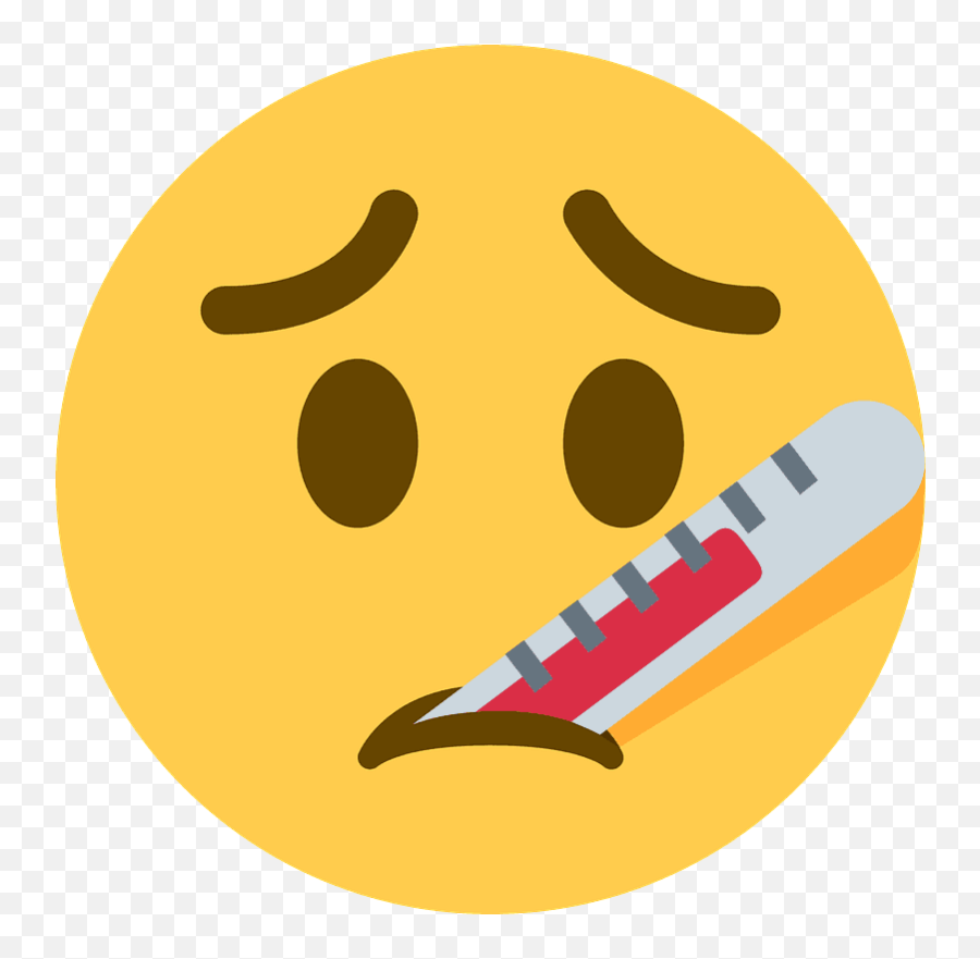 Face With Thermometer Emoji Clipart Free Download - Sick Emoji,Emoji 110