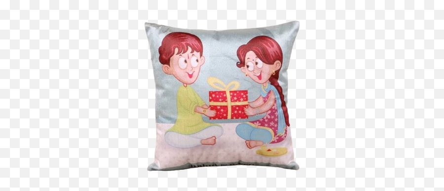 Order Printed Photo Pillow Best - Rakhi Brother Sister Clipart Emoji,Black Heart Emoji Pillow