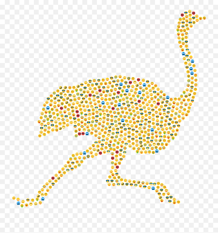 Ostrich Emoji Emoticons - Free Vector Graphic On Pixabay Dot,Bird Emoji
