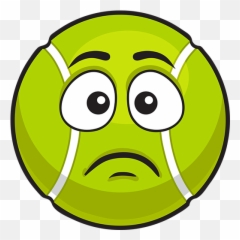 Tennismoji - Happy Tennis Ball Emoji,Tennis Emoji