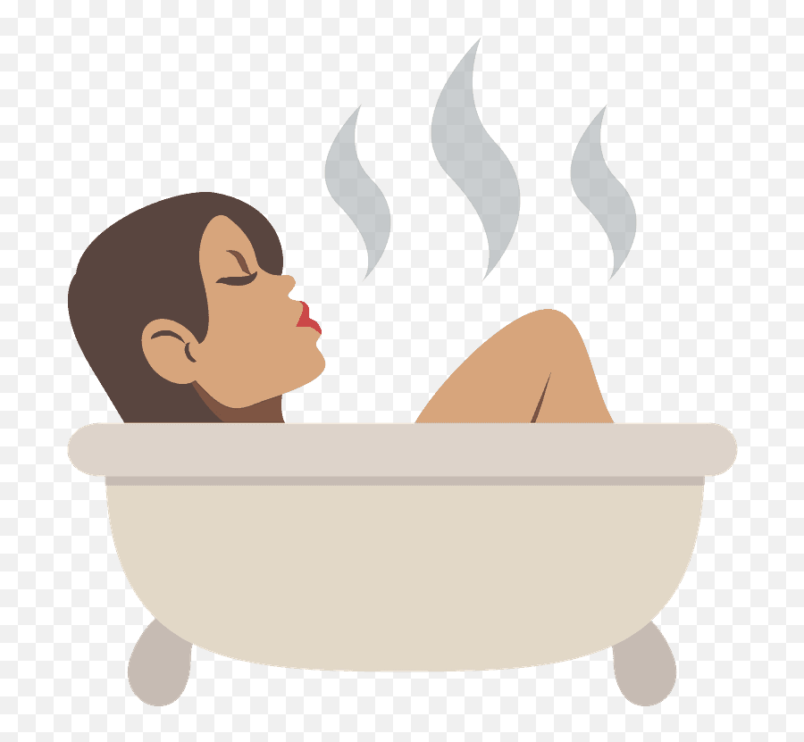 Person Taking Bath Emoji Clipart Free Download Transparent - Emoji Badewanne,Relax Emoji