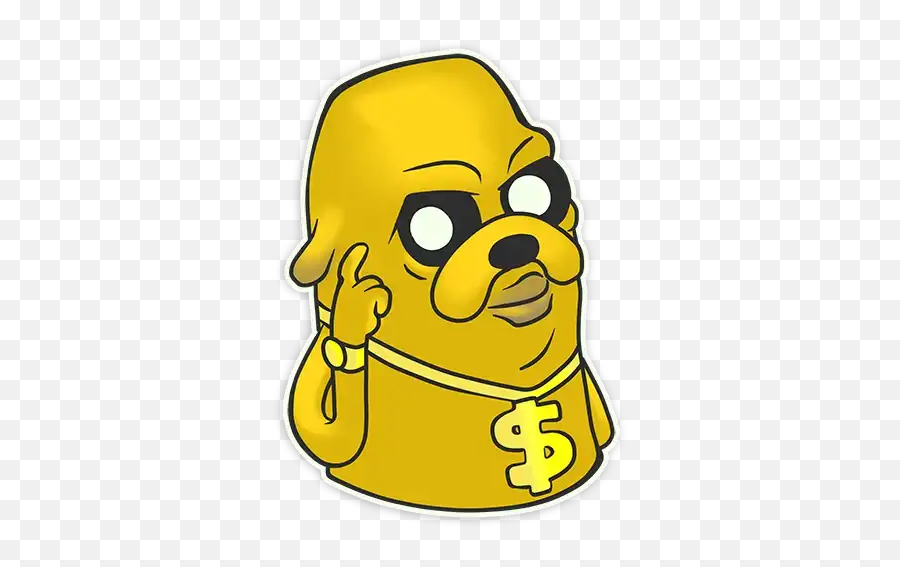 Jake The Dog Stickers For Whatsapp - Happy Emoji,Trap Emojis
