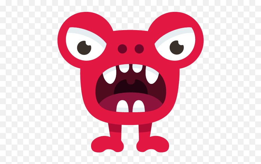 Happy Monster Stickers By Frederik De Paepe - Angry Monster Emoji,Cookie Monster Emoji
