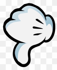 Download Free Png Image - Mickey Mouse Thumbs Down Emoji,Penguins Emoticons