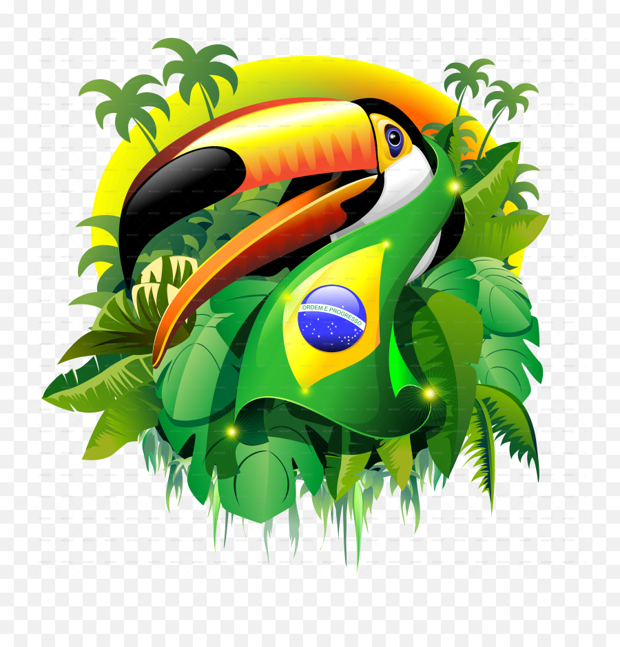Brazil Emoji,Toucan Emoji