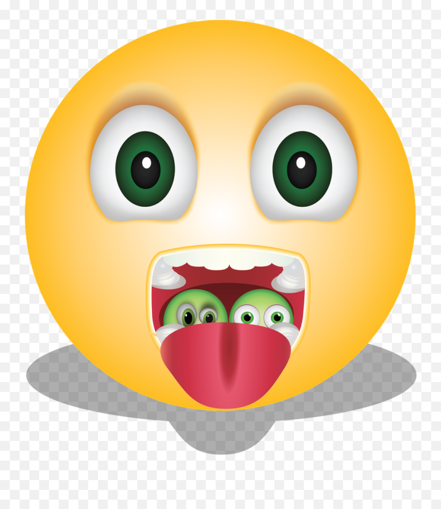 Free Image - Strep Throat Bacteria Cartoon Emoji,Yikes Emoji