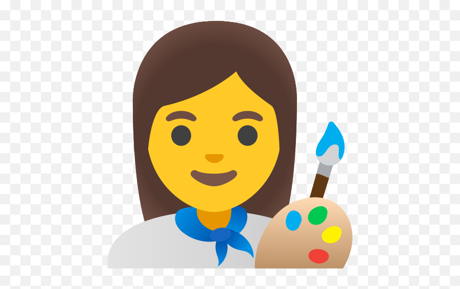 Woman Artist Emoji - Pintora Png,Artist Palette Emoji