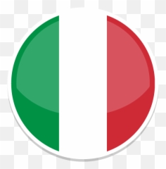 Italy Icon - Italian Flag Round Png Emoji