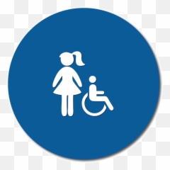 Title 24 Girl S Restroom Door Signs - Gentlemen Bathroom Emoji