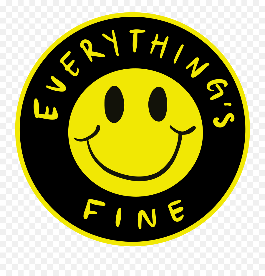 Everythingu0027s Fine Button U2013 Fifth Wheel Wear - Happy Emoji,B====d Emoticon
