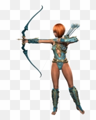 Girl Clipart Archery Girl Archery - Shooting A Bow Transparent Emoji,Archery Emoji