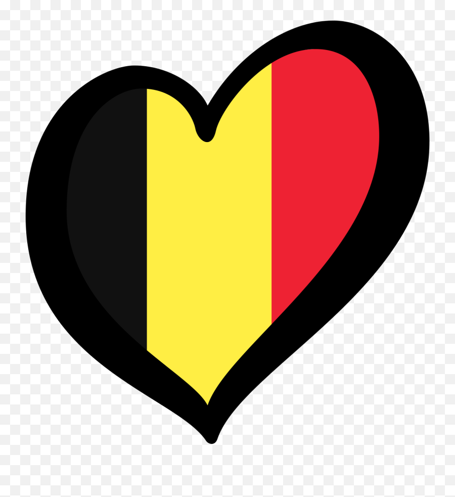 Belgium Eurovision Heart Flag Clipart - Belgium Eurovision Heart Flag Emoji,Belgium Flag Emoji