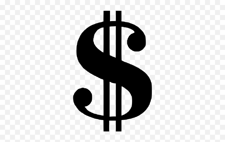 Dollar Money Vector Symbol - Dollar Sign Silhouette Emoji,Dollar Bill Emoji