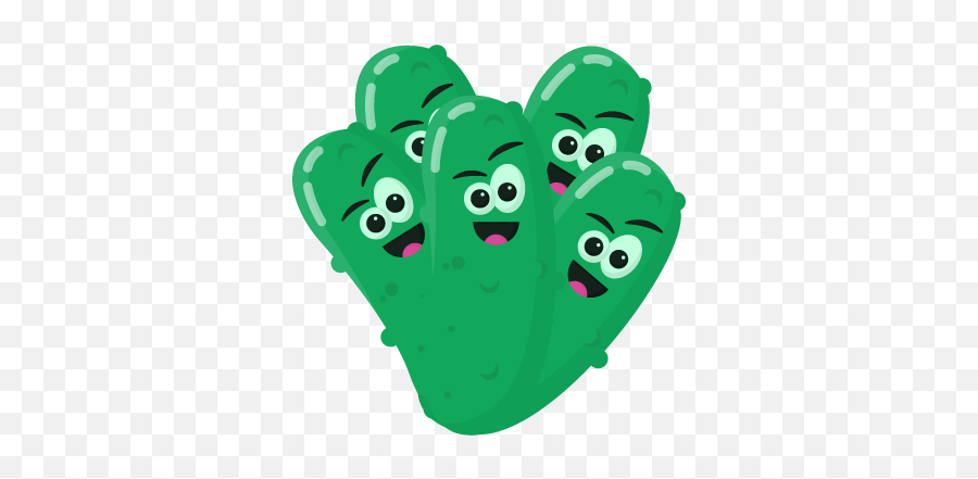 Pi Pickle Stickers - Cartoon Emoji,Pickle Emoji