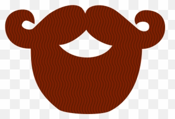Free Hipster Design Illustrations - Brown Beard Clipart Emoji