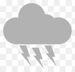 Free Thunderstorm Lightning Vectors - Nube Con Trueno Png Emoji