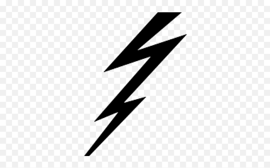 Lightning Clipart Curved - Triangle Emoji,Lightning Bolt Arrow Emoji