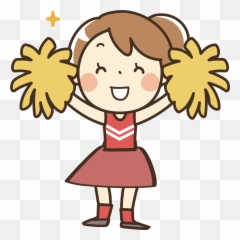 Cheerleader Clipart Transparent - Clipart Cheerleader Emoji,Cheerleader Emoji