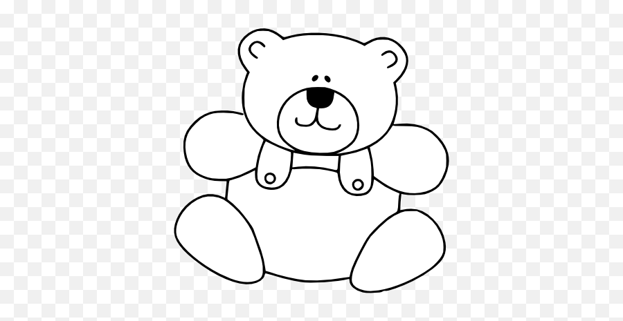 Transparent Teddy Bear Clipart Black And White - Oso Animado Para Colorear Emoji,Teddy Bear Emoji