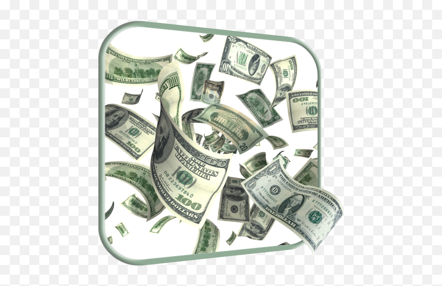 Money Rain Live Wallpaper Icon At Getdrawings Free Download - Money Falling Transparent Gif Emoji,Money Flying Away Emoji