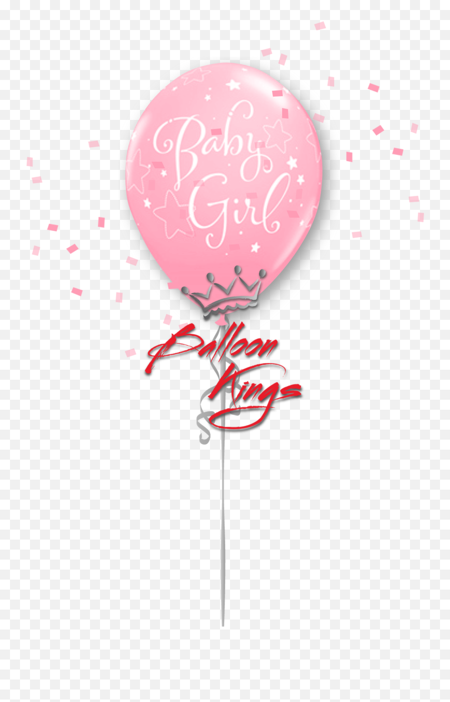 11in Latex Baby Girl Stars - Pink Light Pink Png Balloons Emoji,Star Heart Emoji