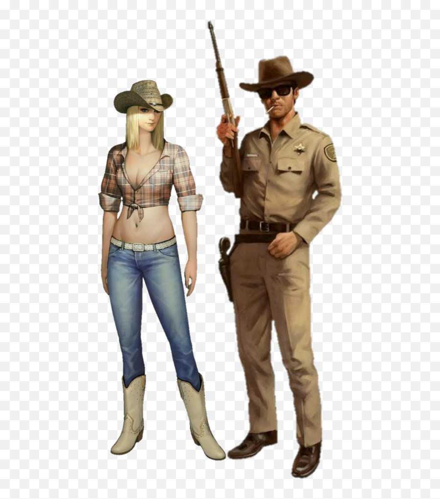 Sheriff Cowgirl - Sexy Cowgirl Concept Art Emoji,Sheriff Emoji