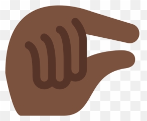 Dark Skin Tone Emoji - Pinching Hand Vector