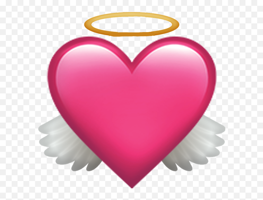 Emoji Emotion Love Cute Heart Wings Freetoedit - Emoji Angel Png,Heart Emotion