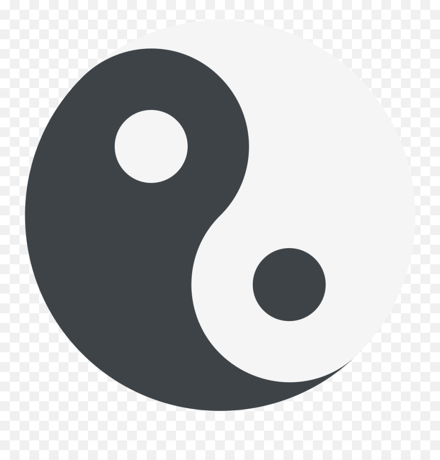 Emojione 262f - Yin Yang Emoji Whatsapp,Yin Yang Emoji