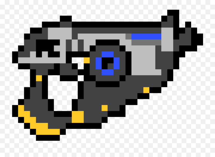 Pixilart - Minecraft Creation Pulse Pistol Inverse By Voltorb Pixel Art Emoji,Pistol Emoticon