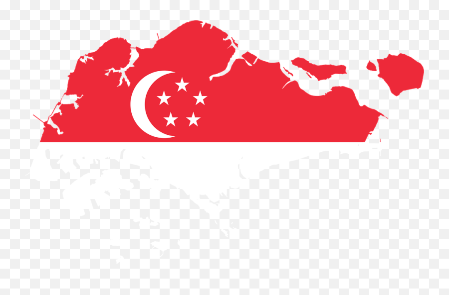 Borders Country Flag - Singapore Map Vector Png Emoji,Singapore Flag Emoji