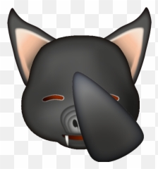 Bat Facepalming - Cartoon Emoji,Sink Emoji