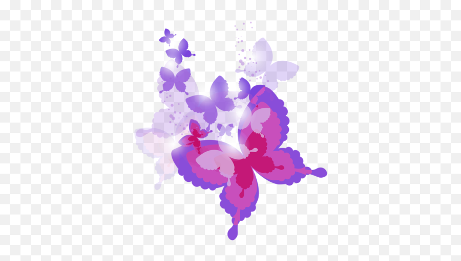 Free Png Images - Purple And Pink Butterfly Png Emoji,Angel Wings Emoji Copy And Paste