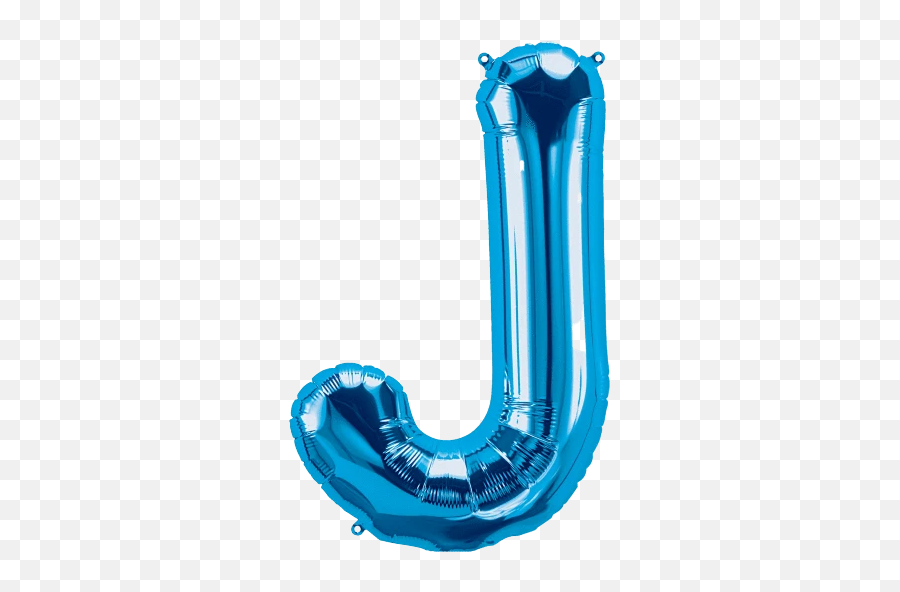 Blue Letter J Balloon - Balloon Letter J Gold Emoji,Blue Letters Emoji