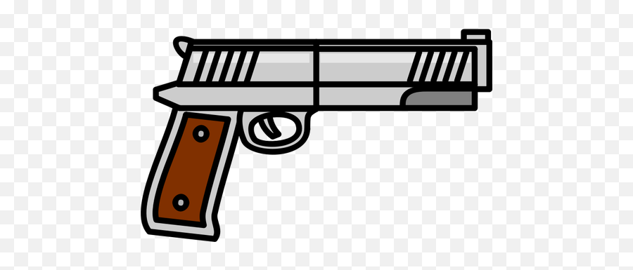 Outlined Firearm - Gun Clipart Png Emoji,Gun Emoji Change