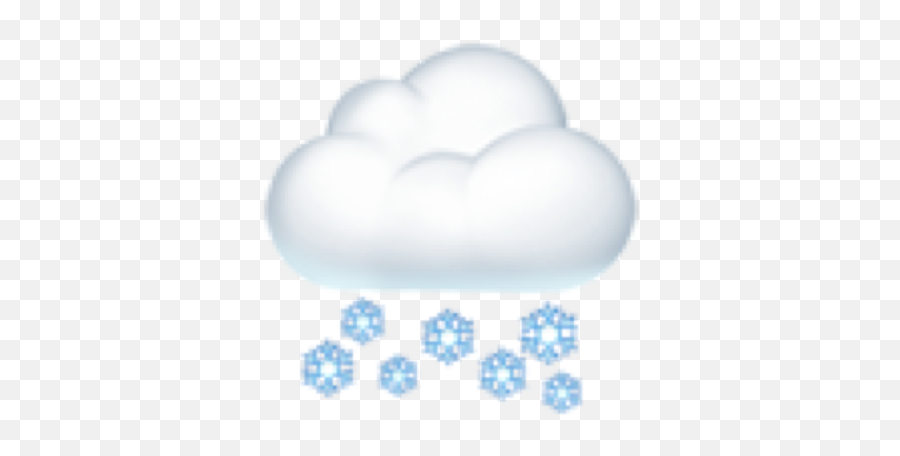 White Snow Snowing Emoji Emojis Cloud Clouds Emojistick - Illustration,White Emojis