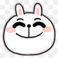 Cheer Rabbit Emoji Vijiti Kwa Whatsapp - Cartoon,Cheer Emoji