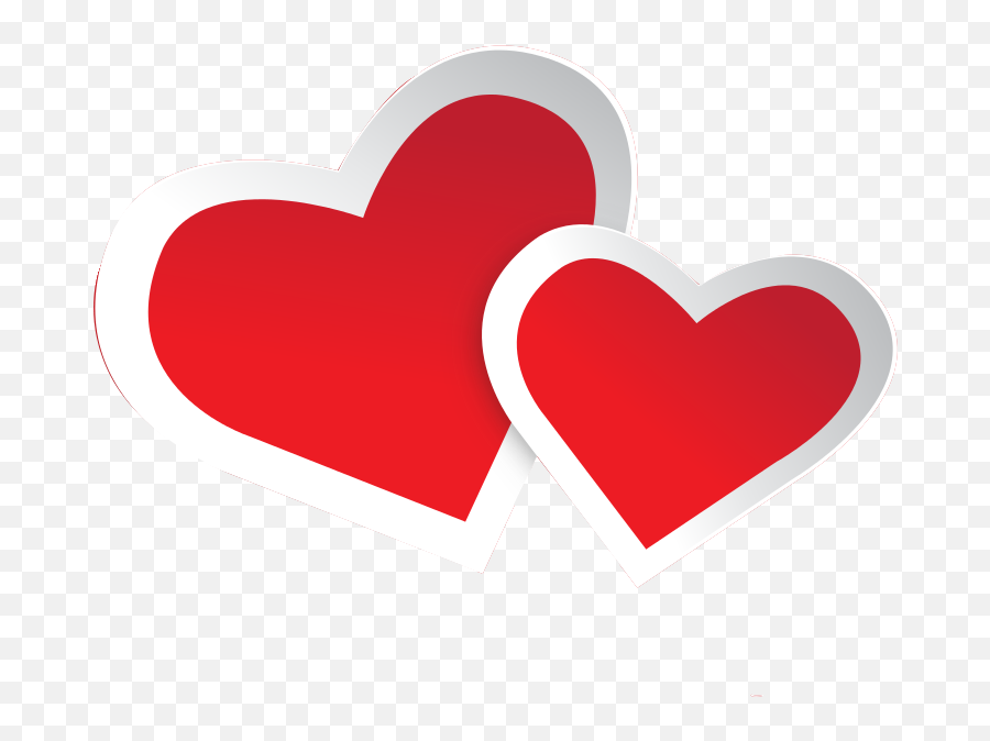 Red Cartoon Heart No Background - Transparent Background Heart Png Emoji,Red Heart Emoji Png