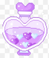 Purple Potion Elixir Pitu Pixel - Cute Pixel Png Gif Emoji,Potion Emoji