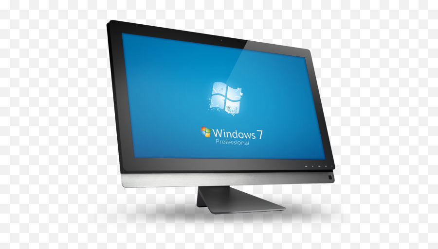 Computer Windows 7 Icon - Windows 7 Computer Monitor Emoji,Emoji Windows 7