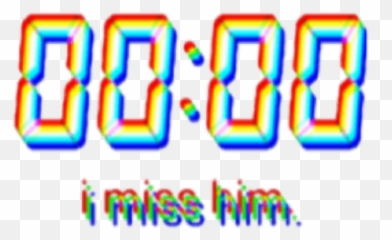 missyou Miss Saudade frases Phrases glitch tumblr horas - Png Sticker Glitch Text Emoji
