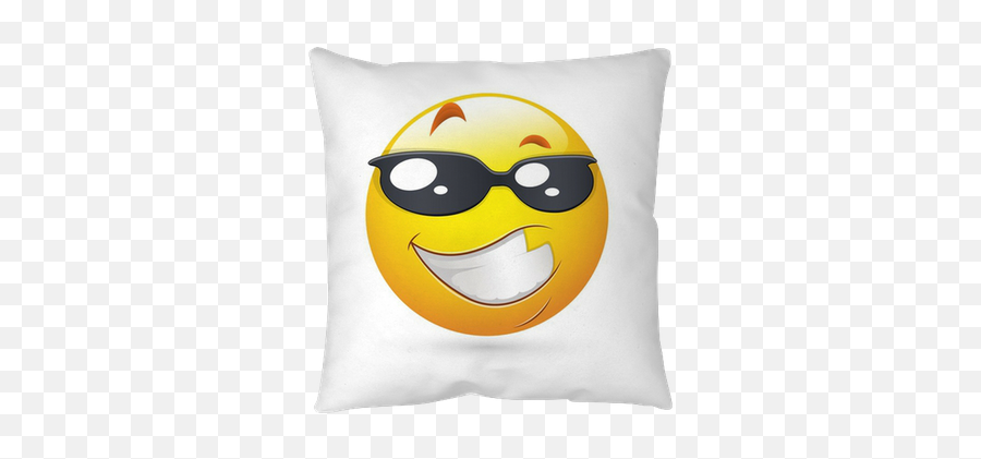 Smiley Emoticons Face Vector - Handsome Expression Throw Pillow U2022 Pixers We Live To Change Smiley Emoji,Emoticons Face