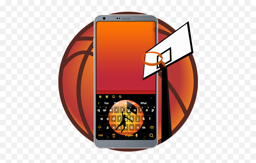 Orange Basketball Keyboard U2013 Apps Bei Google Play - Basketball Hoop Clip Art Emoji,Cavaliers Emoji