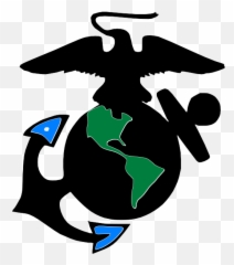 Free Marine Corps Emblem Silhouette - Us Marines Decal Emoji