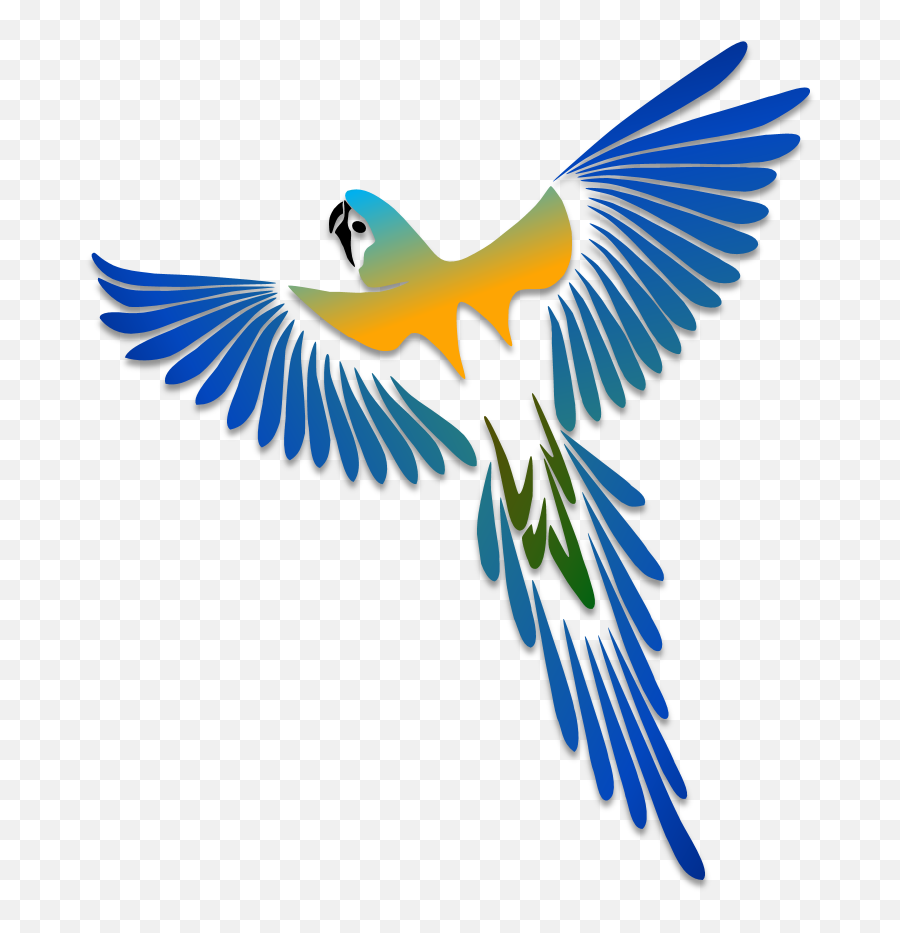 Birds U2013 Illustrations U2013 Art U0026amp Islamic Graphics Bird - Macaw Stencil Emoji,Parrot Emoji