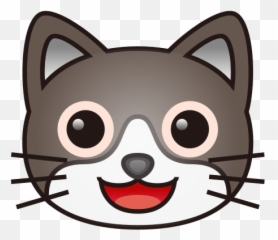 Smiling Cat Face With Open Mouth Emoji For Facebook Email -