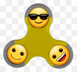 Fidgetspinner Sticker - Happy Emoji,Fidget Spinner Emoticon
