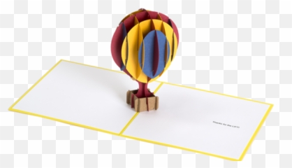 Hot Air Balloon Pop Up Card - Balloon Emoji,Hot Air Balloon Emoji
